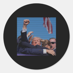 Ination Attempt - Trump's Rally Pennsylvania Attem Classic Round Sticker