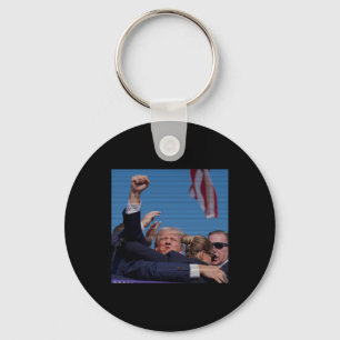 Ination Attempt - Trump's Rally Pennsylvania Attem Key Ring