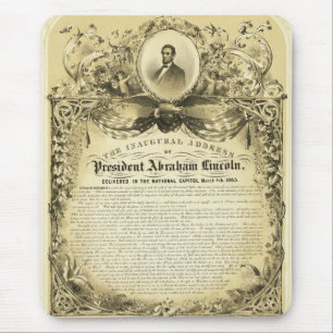 Inaugural Address of Abraham Lincoln March 4 1865 Mouse Pad