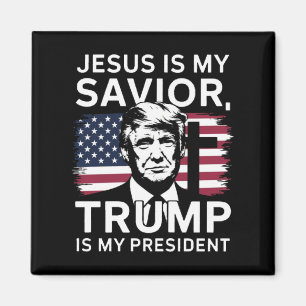 Inauguration 2025 Jesus And Trump  Magnet