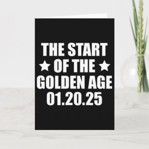 Inauguration 2025 President Trump Golden Age Card