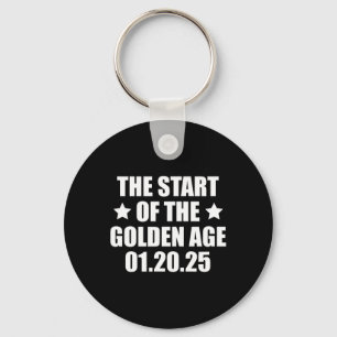 Inauguration 2025 President Trump Golden Age  Key Ring