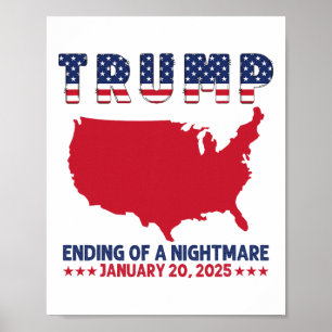 Inauguration 2025 Trump Elections End Of An A Scar Poster