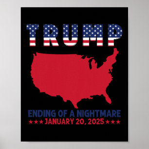 Inauguration 2025 Trump Elections End Of An A Scar Poster