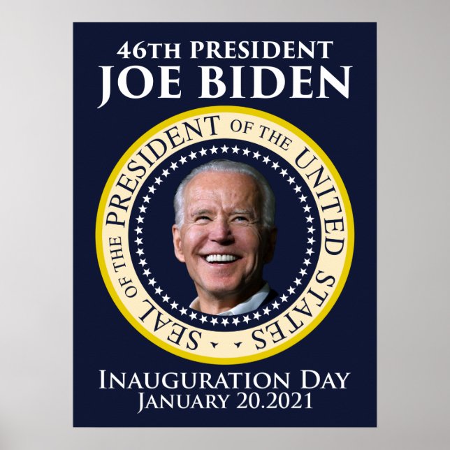 Inauguration day 2021 president Biden Poster (Front)