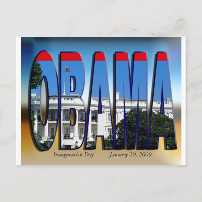 INAUGURATION DAY - Customised Postcard (Front)