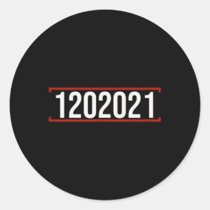 Inauguration Day Date Anti Trump 86 45 1 20 1 Classic Round Sticker