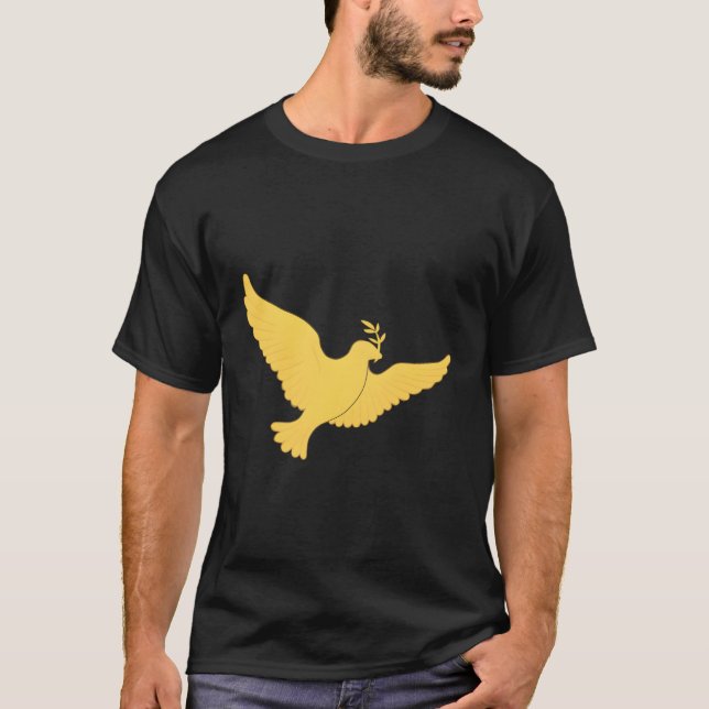 Inauguration Day Gold Dove Brooch Olive Branch T-Shirt (Front)