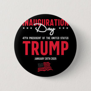 Inauguration Day Trump American Flag 1 6 Cm Round Badge