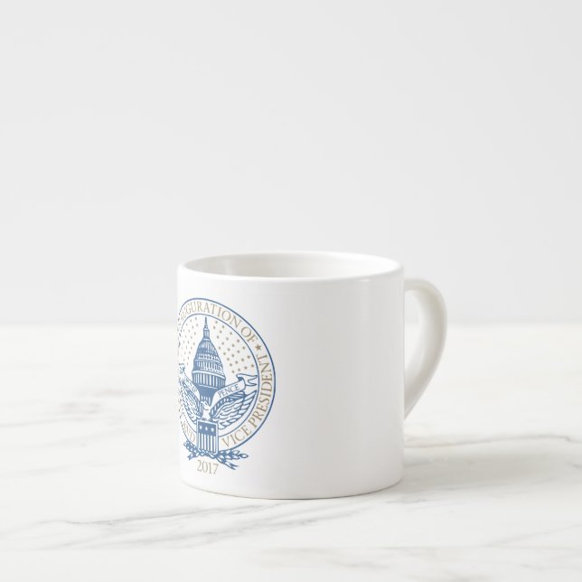 Inauguration Donald Trump Mike Pence 2017 Logo USA Espresso Cup (Front Right)