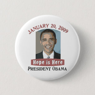 Inauguration Obama Button