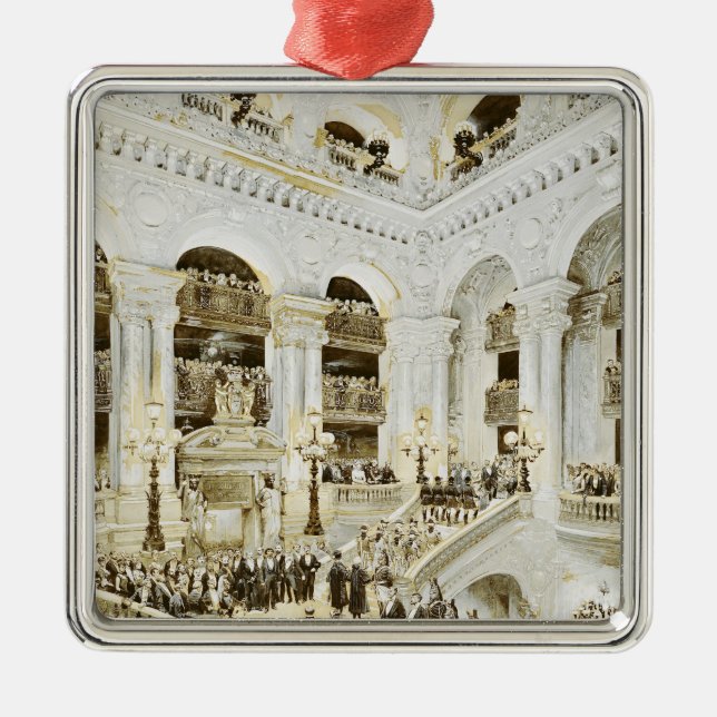 Inauguration of the Paris Opera House Metal Tree Decoration (Front)