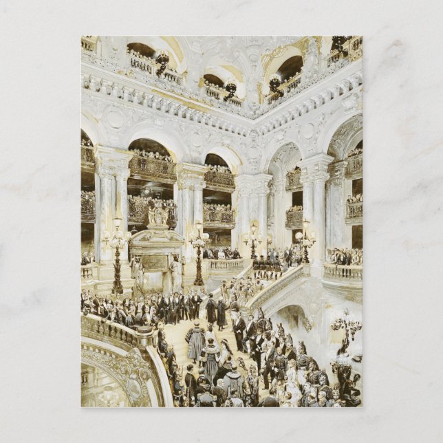 Inauguration of the Paris Opera House Postcard (Front)