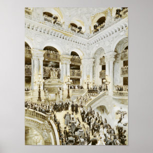 Inauguration of the Paris Opera House Poster