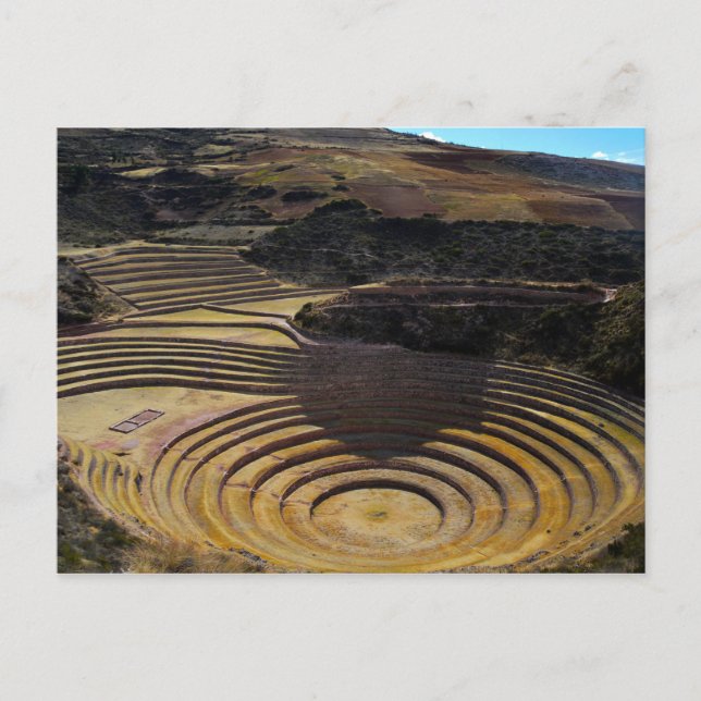 Inca Agricultural Site at Moray, Peru Postcard (Front)