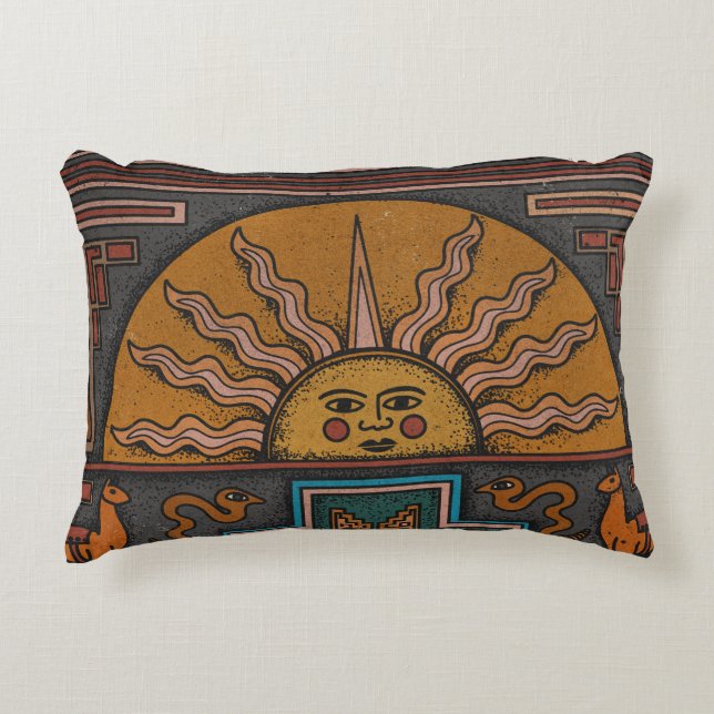 Inca Art Decorative Cushion (Front)