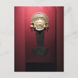 Inca gold ceremonial knife (Tumi), Lima, Peru Postcard