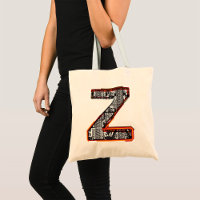 Inca Letter Z Artistic Font Tote Bag