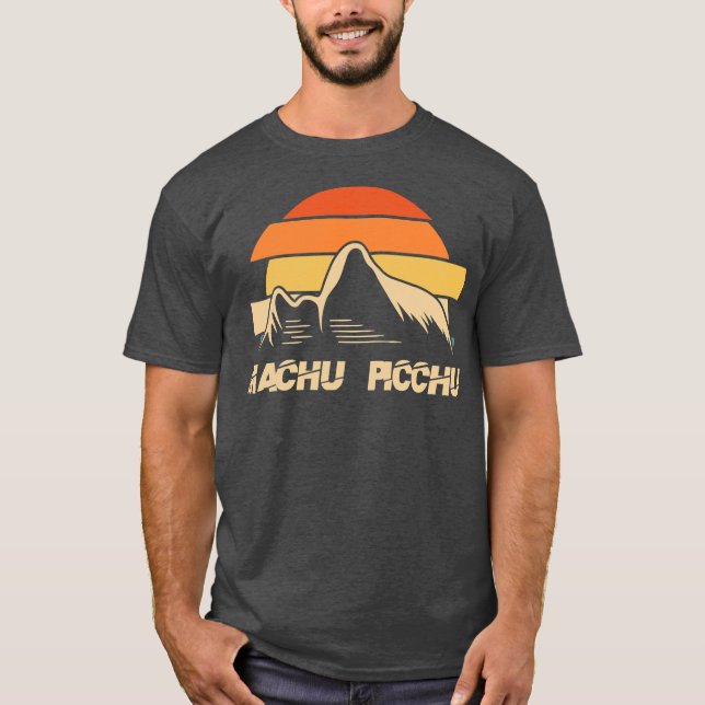 Inca Peru Machu Picchu Ruined city from South T-Shirt (Front)