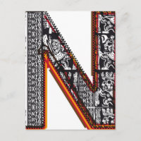 Inca`s font, Letter N