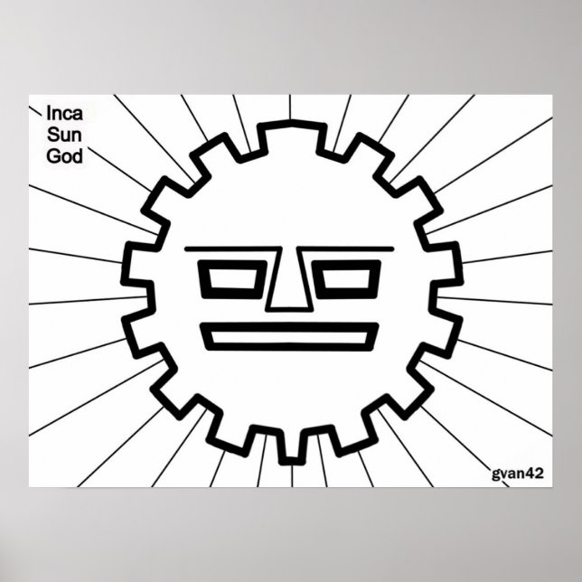 Inca Sun God Poster (Front)