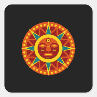 Inca Sun Square Sticker