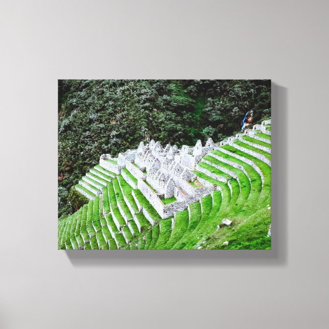 Inca Trail Machu Picchu Peru - Travel Photography Canvas Print (Front)