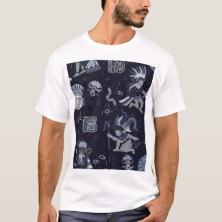 Incan Culture: Seamless Graphic Pattern T-Shirt
