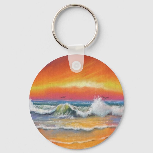 Incandescence - Watercolor Key Ring (Front)