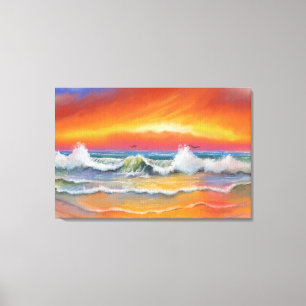 Incandescence Watercolor Painitng Art Canvas Print