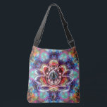 Incandescence Zen Lotus Crossbody Bag<br><div class="desc">In a stellar kaleidoscope the spirit of the Zen Lotus centers its energy. Center your energy and become as one with this cosmic tote of the new age. Pack your bag with your mat and block and blanket and head for the ashram to do your practice. Perfect for all your...</div>