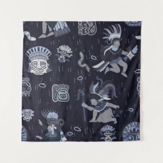 Incas pattern seamless design graphic tapestry