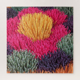 incense, aroma, stick, smoke, traditional, jigsaw puzzle