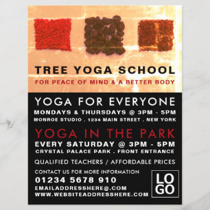 Incense Squares, Yoga Class Advertising Flyer