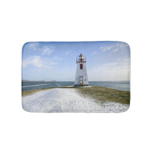 Inch Arran Lighthouse New Brunswick Bath Mat