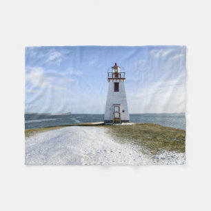 Inch Arran Lighthouse   New Brunswick Fleece Blanket