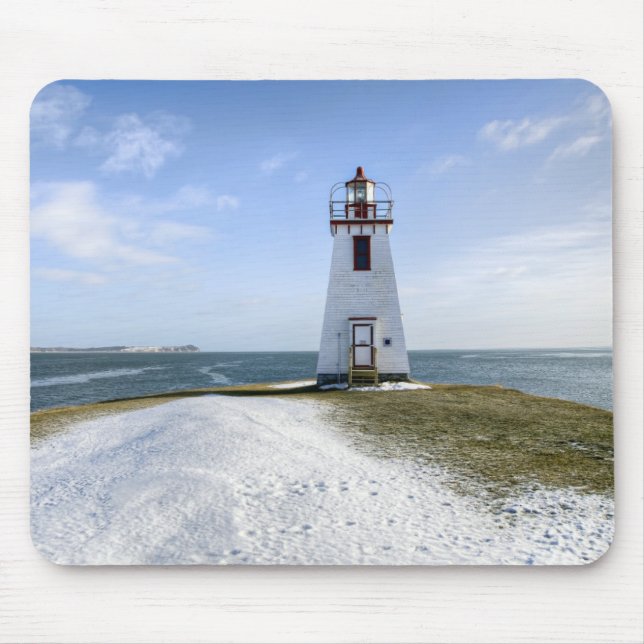 Inch Arran Lighthouse | New Brunswick Mouse Pad (Front)