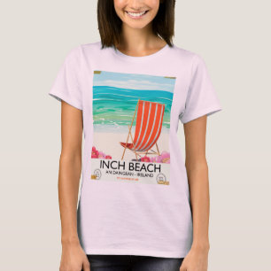 Inch Beach, An Daingean - ireland travel poster T-Shirt