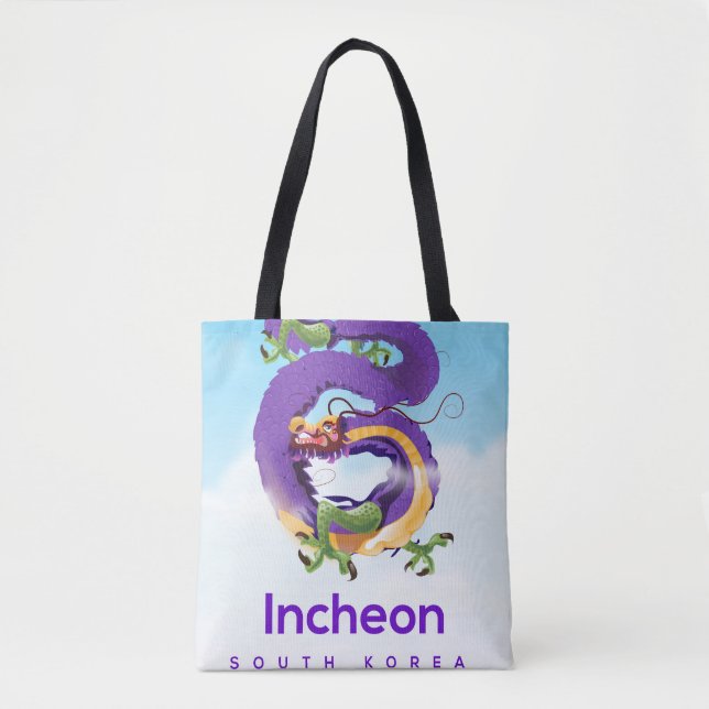 Incheon South Korea Dragon Tote Bag (Front)