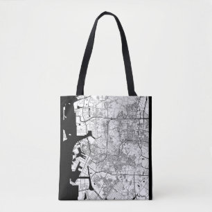 Incheon South Korea Map Tote Bag