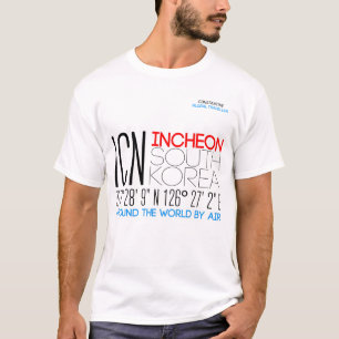 Incheon, South Korea Text Art T-Shirt