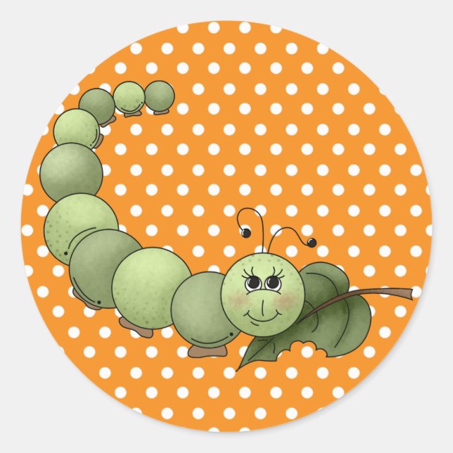 Inchworm Classic Round Sticker (Front)