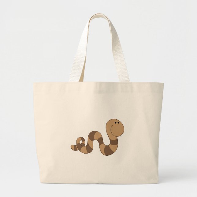 Inchworm Large Tote Bag (Front)