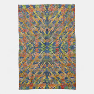Inchworms West By Southwest Tea Towel