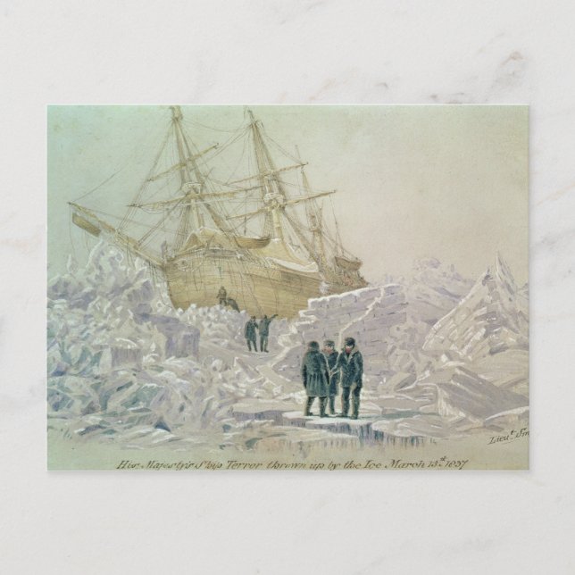 Incident on a Trading Journey: HMS Terror Postcard (Front)
