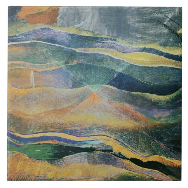 Incidents of Colours and Plains (tempera and penci Tile (Front)