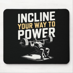 Incline Bench Press Bodybuilding Fitness Workout G Mouse Pad