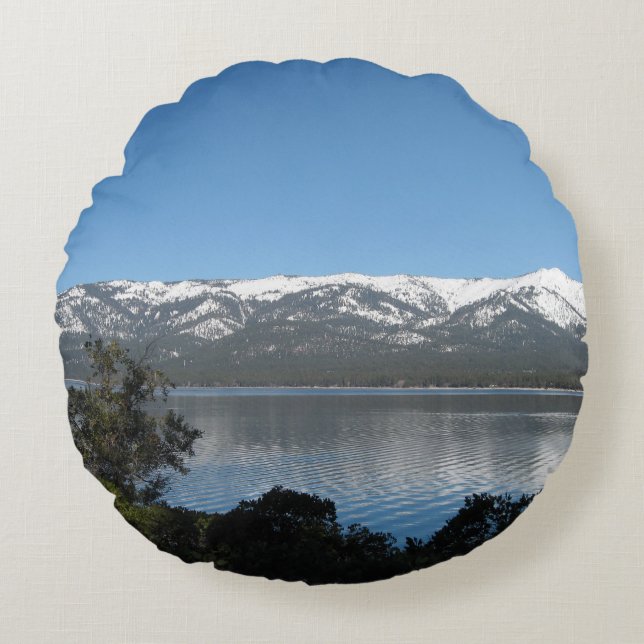 Incline Village, North Shore Lake Tahoe Round Cushion (Front)