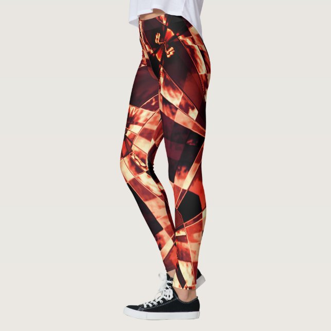 Inclined or stretched coral rectangles, darkest leggings (Left)