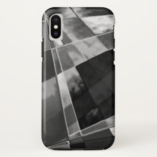 Inclined or stretched rectangles, black showy grey Case-Mate iPhone case